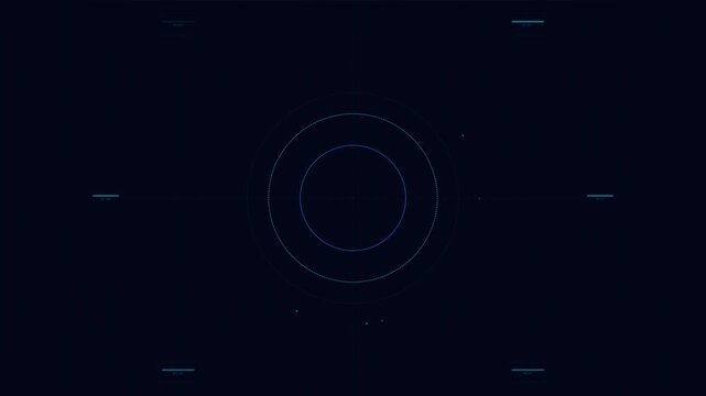Dynamic Digital Motion Graphics Animation Featuring Circular Radar Design with Futuristic Vibe Video