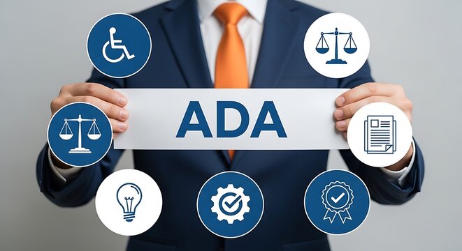 American disabilities act ada compliance icons