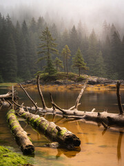 Fototapeta premium Eternal Boreal The Untamed Northern Wilderness
