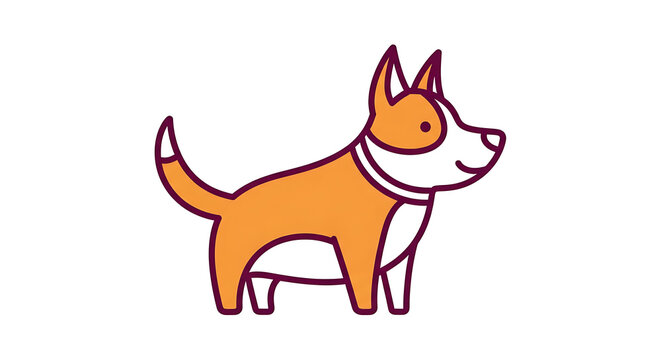 Cartoon fox with orange fur and white underbelly standing upright