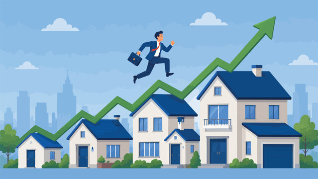 Real Estate Growth Investment Housing Market Concept