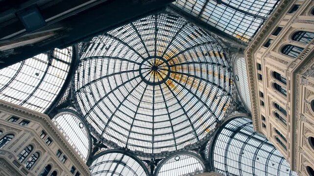 Galleria Umberto I Glass Dome and Architecture in Naples