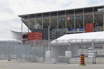 Naklejka premium east elevation of BMO Field, Exhibition Place, Toronto