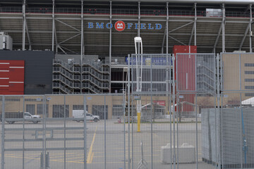 Naklejka premium east elevation of BMO Field, Exhibition Place, Toronto