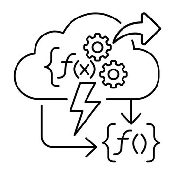 Serverless Cloud Function Computing Animation