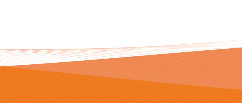 Abstract Orange and White Geometric Background with Dynamic Diagonal Lines and Copy Space for Corporate Business Presentation and Footer