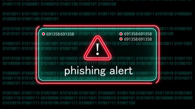 phishing alert computer hacking warning, message hacked alert warning hacked alert blackmailing virus, countdown until deletion computer security alert on binary cod background. 