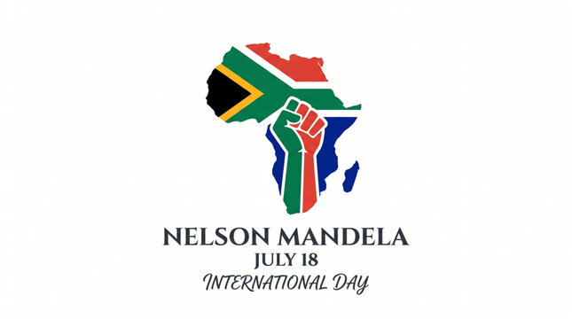 Symbolic Africa freedom emblem honoring Nelson Mandela legacy through unity resistance and equality awareness artwork