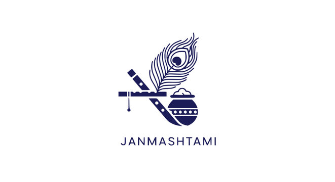 Janmashtami Festival Hindu Religious Symbol 2.