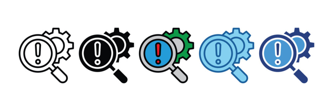 Troubleshoot  Icon Set Multiple Style Collection