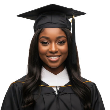 Graduate man in black suit with diploma and mortar board isolated on transparent background,png,PNG