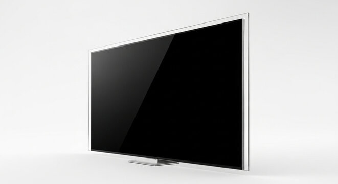 lcd monitor isolated on white