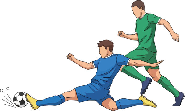 Professional football coach motivating soccer team in locker room, sports manager giving pep talk to players, athletic leadership vector illustration