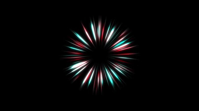 Anime style glitter explosion with sparkling energy burst animation, glittering particle explosion on black background, magical shiny effect light explosion with bright rays particles 4K