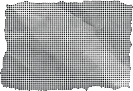 A crumpled piece of gray paper with transparent background texture.