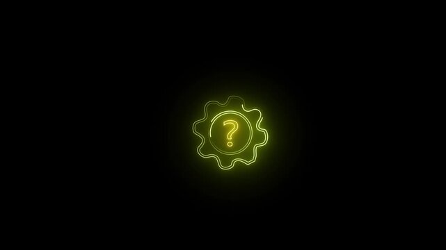    Question Mark  Icon for Discount Settings Animation.
