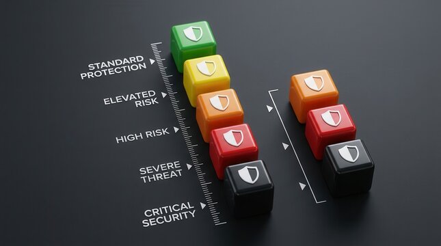 Comparison of two protection systems showing different levels of protection.