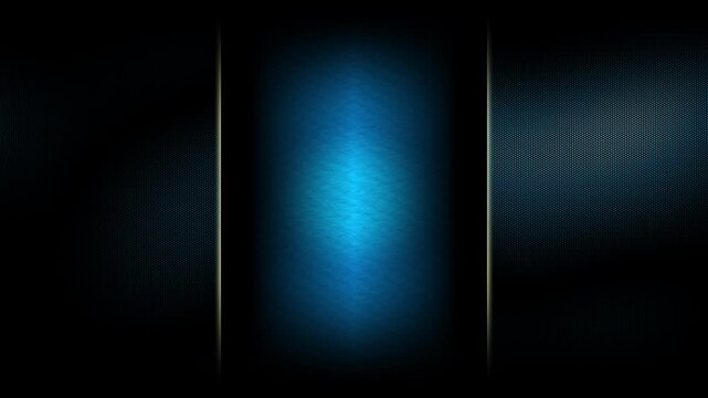 Futuristic High-Tech Metallic Background with Blue Glow, 4K seamless loop