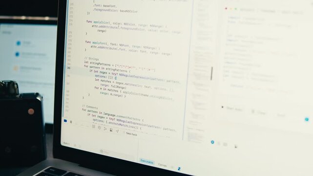 Man work with chatbot AI online, connecting with AI and using a chat bot. IT engineer software developer programmer interact with chat bot, making writing code. Typing on laptop keyboard