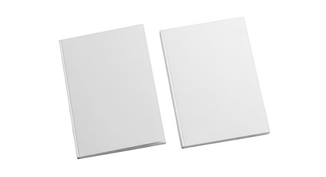 Three white paper cubes on a surface isolated on transparent background,png
