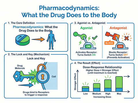 Infographic detailing the clinical pharmacology of amphetamines illustrates the complex mechanisms of action, therapeutic applications, and significant adverse effects on the human body system.