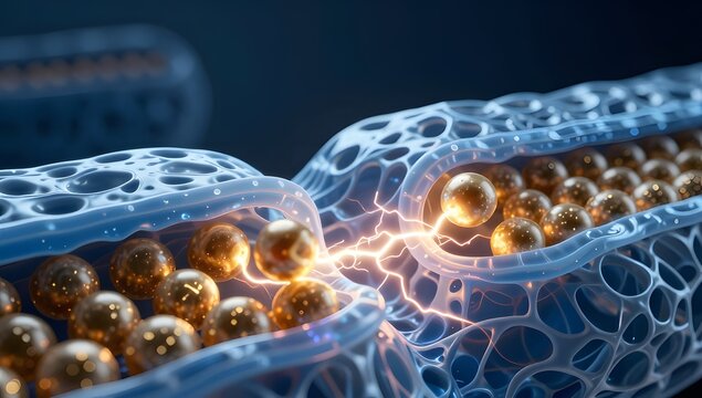 Med3d Synapse Signal Medical Illustration