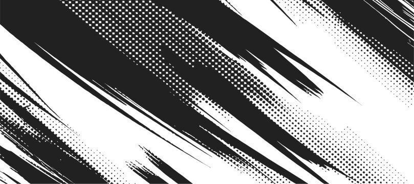 Abstract black and white vector pattern design featuring futuristic digital technology lines and piano music concept textures for a professional business web backdrop template