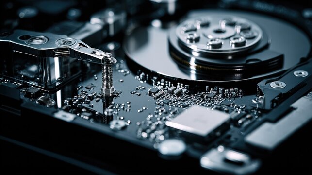 Hard Drive Inspection: Exploring the Inner Components of a Disk Drive