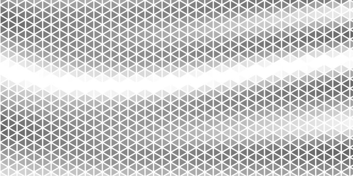 Geometric pattern of black diamonds on a white background.Seamless in one direction.Long fade out.The radial transformation method.