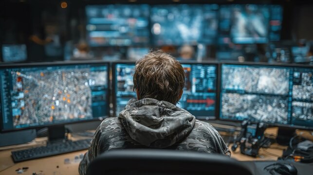 AI-driven intrusion prevention system analyzing network traffic, identifying suspicious patterns, and blocking attacks before they can compromise sensitive data or critical systems