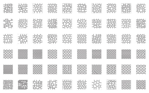 CAD Architectural Symbols and Hatch Pattern Collection Seamless Material Texture Set for Floor Plan Drafting