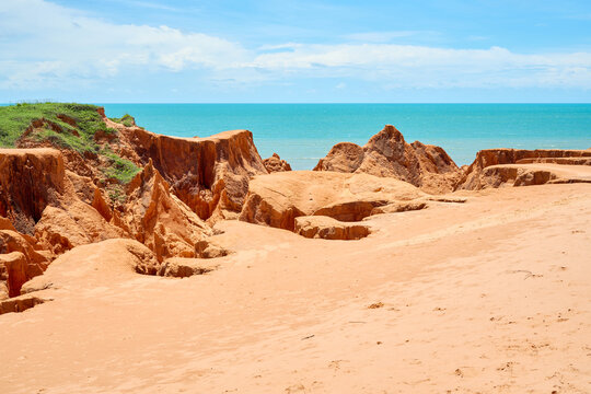 Labirinto das Fal&eacute;sias de Morro Branco. Beberibe, Cear&aacute;.