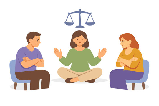 Team conflict resolution and mediated discussion facilitated by a neutral
