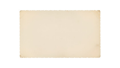 Fototapeta premium Old paper texture isolated PNG on transparent background, vintage parchment for scrapbooking and design use, antique beige paper