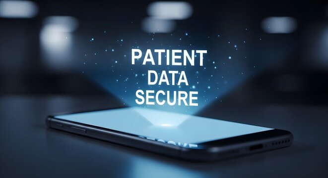 Patient data secure protecting sensitive information on mobile devices