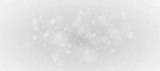Сhristmas light effect with glitter sparkle magic dust card white glow  © Demian_STOCK