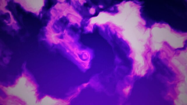 Abstract Nebula with Vibrant Purple and Pink Hues Dynamic Swirls and Tiny Distant Stars Creating a Mesmerizing Cosmic Art Background