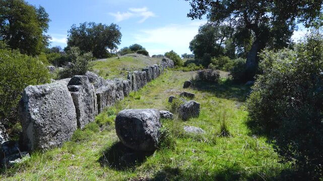 Landscapes at the Castro de La Mesa de Miranda and the La Osera necropolis in Chamartin. Province of Avila. Castile and Le&oacute;n. Spain. Europe