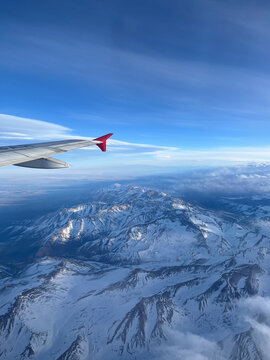 Vuelo sobre la Cordillera de los andes