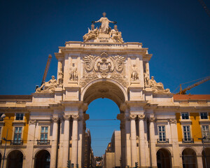 Fototapeta premium arch of triumph at night