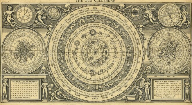 Vintage astronomical chart illustration.