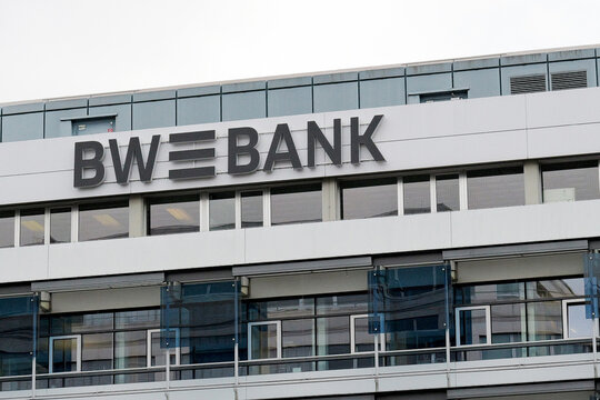 Stuttgart, Germany - July 3, 2025: Baden-W&uuml;rttembergische Bank in Stuttgart  -  The BW-Bank is the retail and corporate banking arm of the Landesbank Baden-W&uuml;rttemberg,LBBW