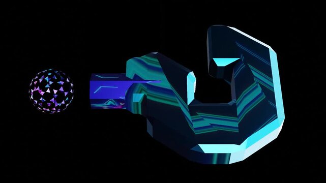 10 seconds metallic question mark psychedelic education seek find what where which what pattern mathematics black background animation screensaver motion graphic visualizer hd video 