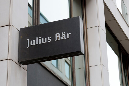 Hamburg, Germany - September  9, 2025: Julius Baer Group branch office in Hamburg, Germany -  Julius Baer is a Swiss multinational private bank founded and based in Switzerland