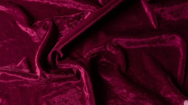 Close-up of luxurious crushed velvet fabric.