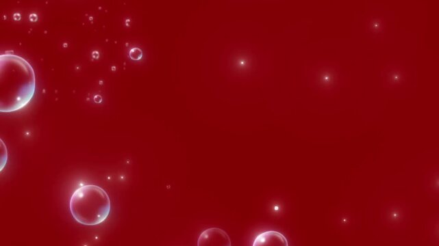 Soap Bubbles Balloons Circles for Ads loop seamless abstract background animation motion graphics particles floating glow light digital template advertising promo text space overlay modern clean mini
