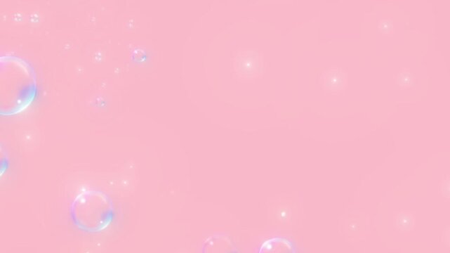 Soap Bubbles Balloons Circles for Ads loop seamless abstract background animation motion graphics particles floating glow light digital template advertising promo text space overlay modern clean mini