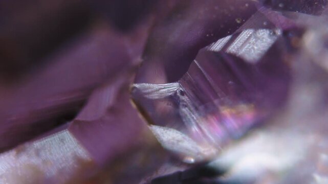 Microscopic abstract texture of amethyst crystal