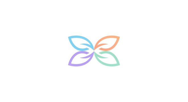 Vibrant infinity symbol loop in pastel gradient colors on clean background