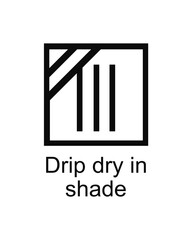 Obraz premium Drip dry in shade vector symbol SVG